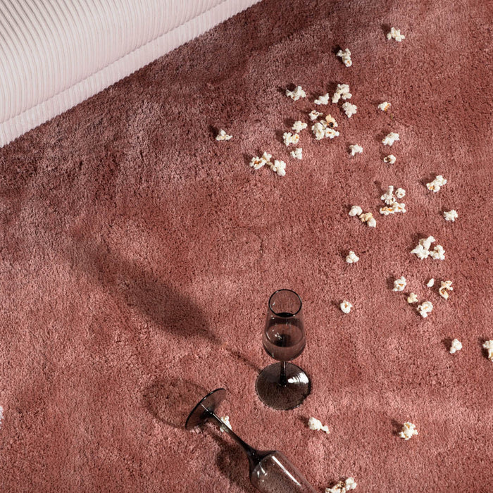 Hioshop Undra vloerkleed 350x250 cm polyester roze.