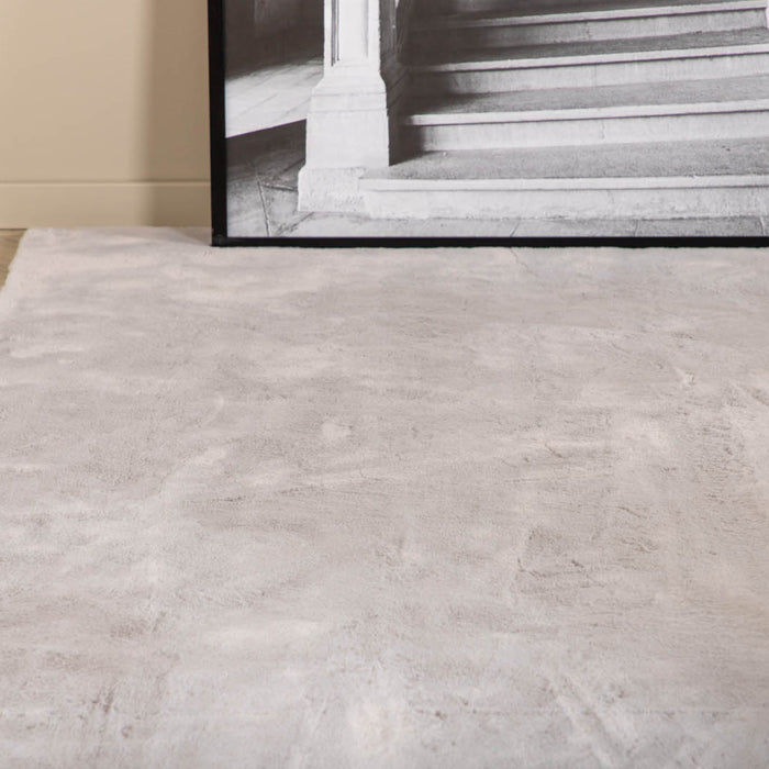 Hioshop Nina vloerkleed 230x160 cm polyester grijs.