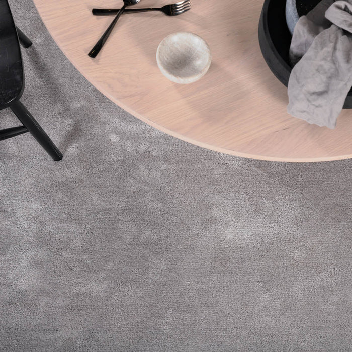 Hioshop Undra vloerkleed 300x200 cm polyester grijs.