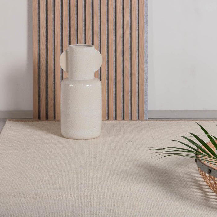 Hioshop Jaipur vloerkleed 300x200 cm wol beige.