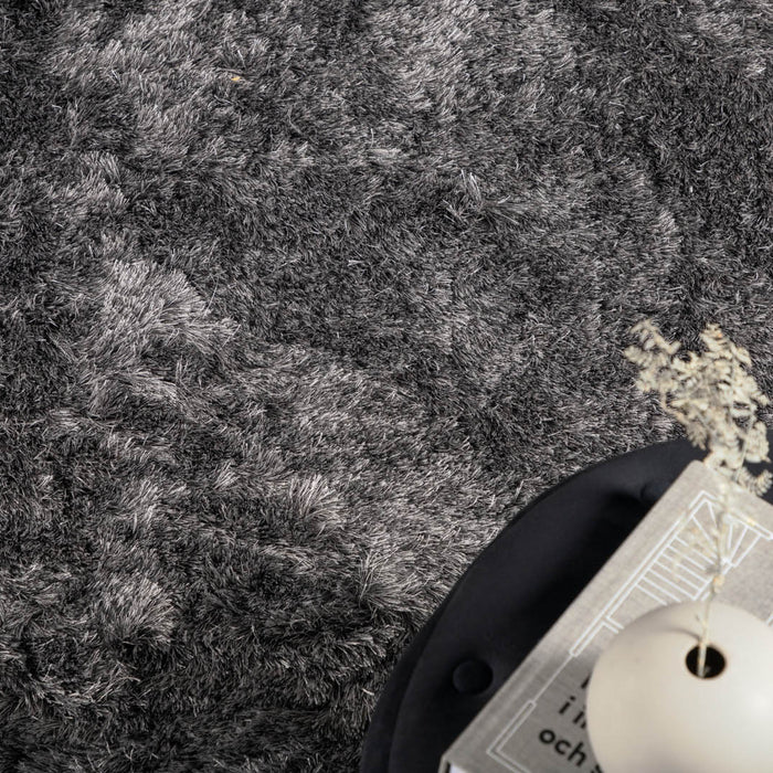 Hioshop Shiva vloerkleed 240x170 cm polyester grijs.