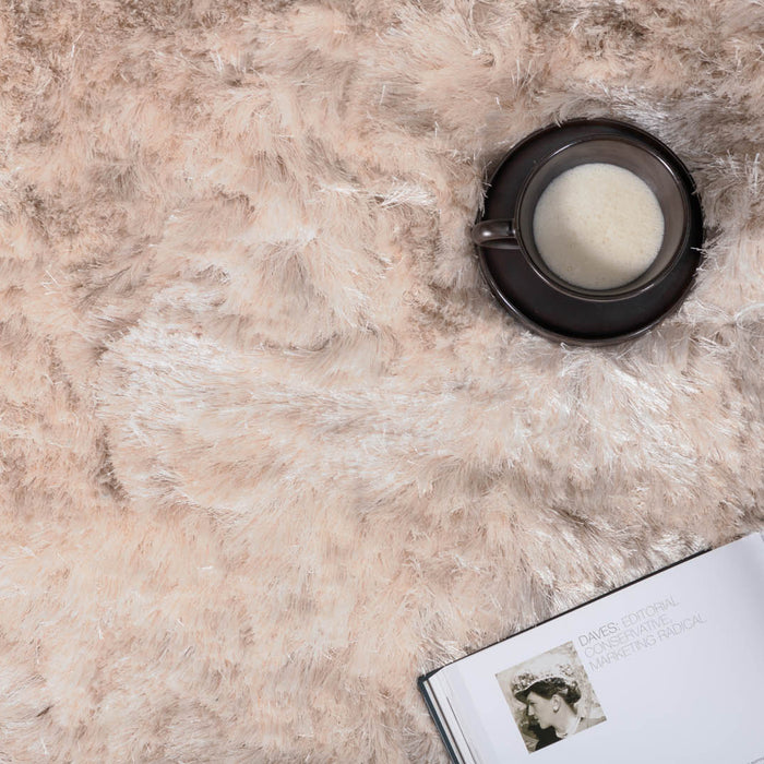 Hioshop Shiva vloerkleed 300x200 cm polyester beige.