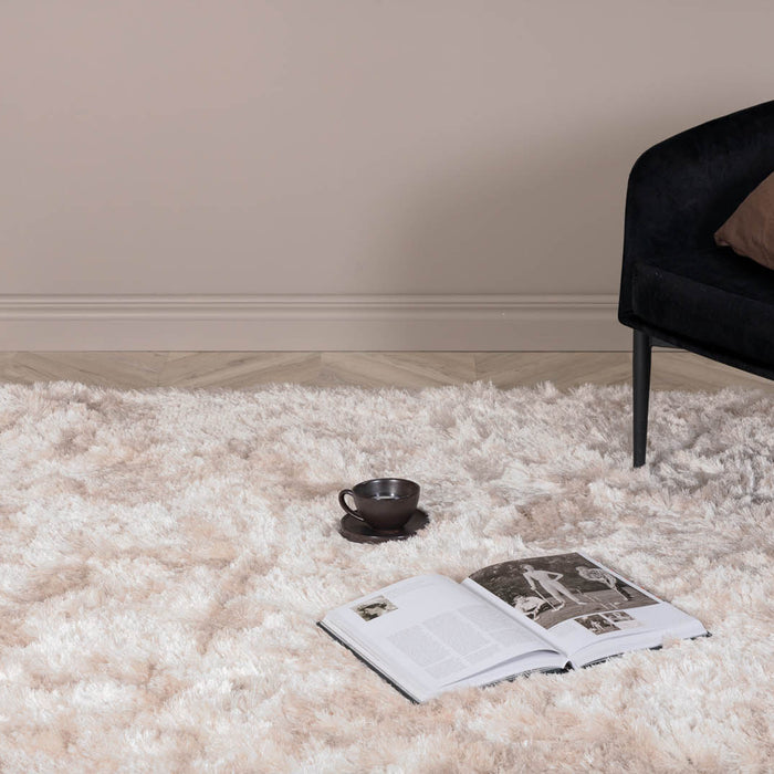 Hioshop Shiva vloerkleed 300x200 cm polyester beige.