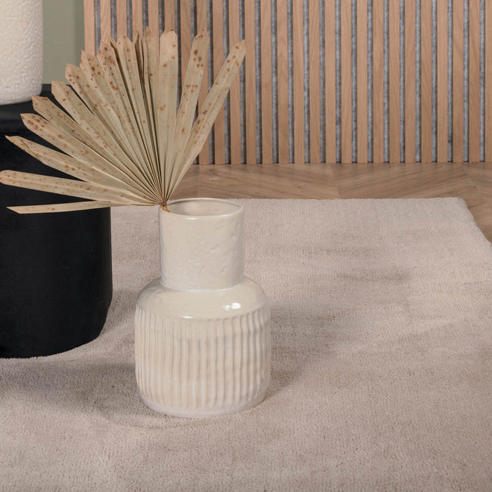 Hioshop Undra vloerkleed 300x200 cm polyester beige.