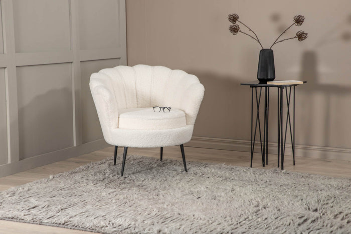 Hioshop Leiko vloerkleed 300x200 cm wol grijs.