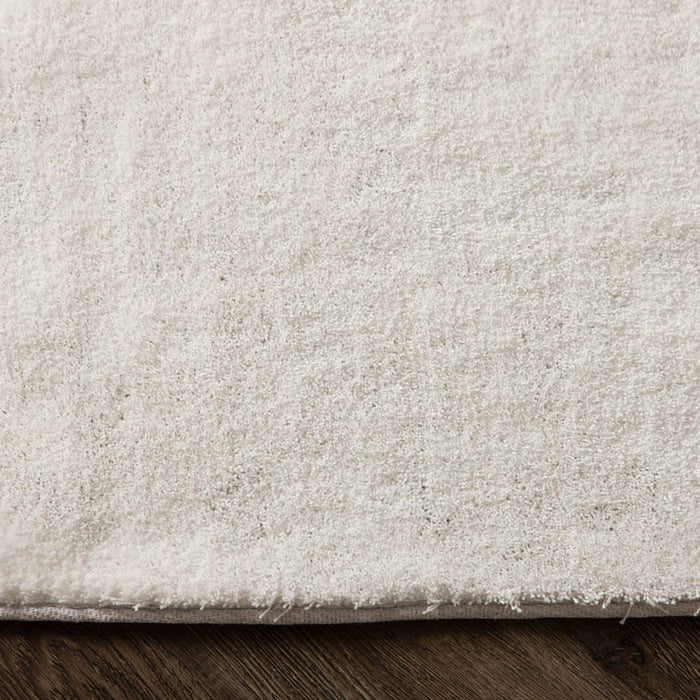 Hioshop Undra vloerkleed 350x250 cm polyester wit.