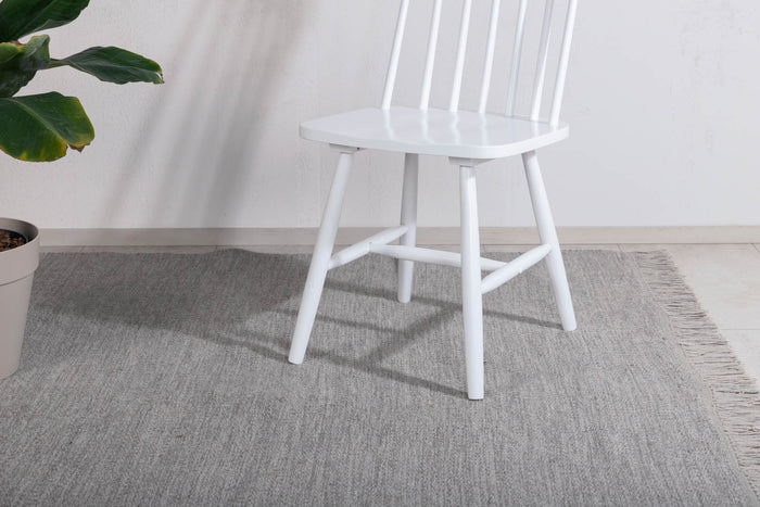 Hioshop Cyrus vloerkleed 230x160 cm wol grijs.