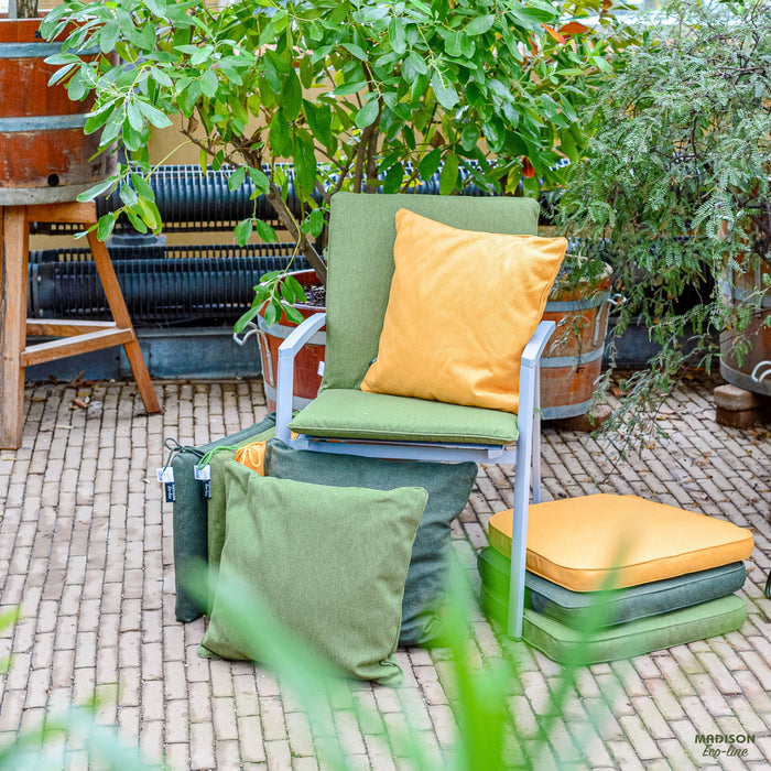 Madison - Bankkussen Moss green canvas eco+ - Ca. 110x48 cm