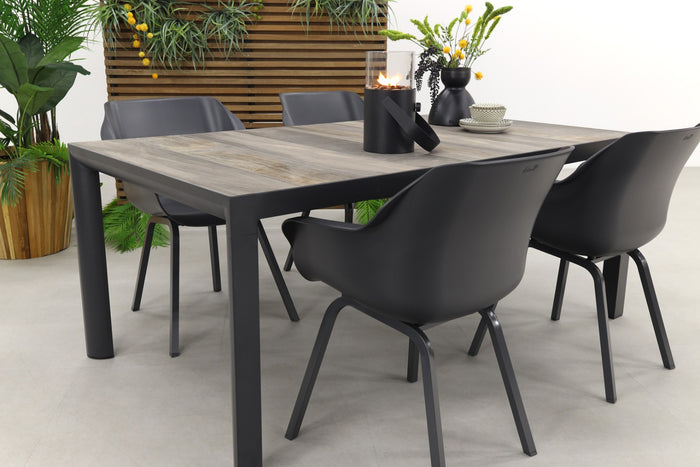 Hartman Sophie Xerix|Kings tuinset antraciet - 180x100 cm.