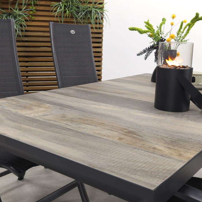 Hartman Roma|Kings tuinset antraciet - 180x100 cm.