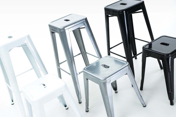 Legend Metalen barkruk wit - 77 cm