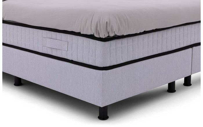 Goossens Boxspring Bjorn - grijs - 180 x 212 cm cm