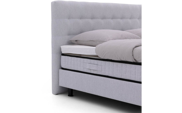 Goossens Boxspring Bjorn - grijs - 180 x 212 cm cm