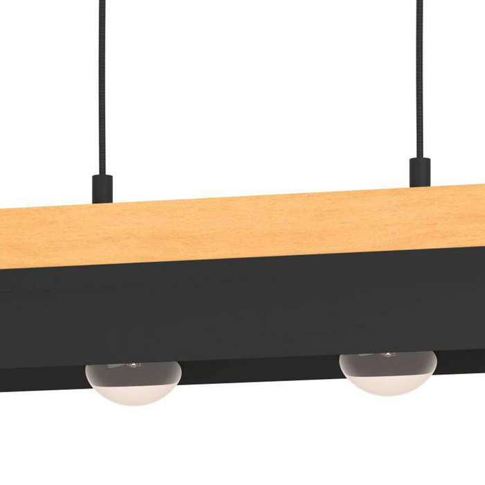 EGLO Tarrafo Hanglamp - E27 - 88 cm - Zwart|Bruin