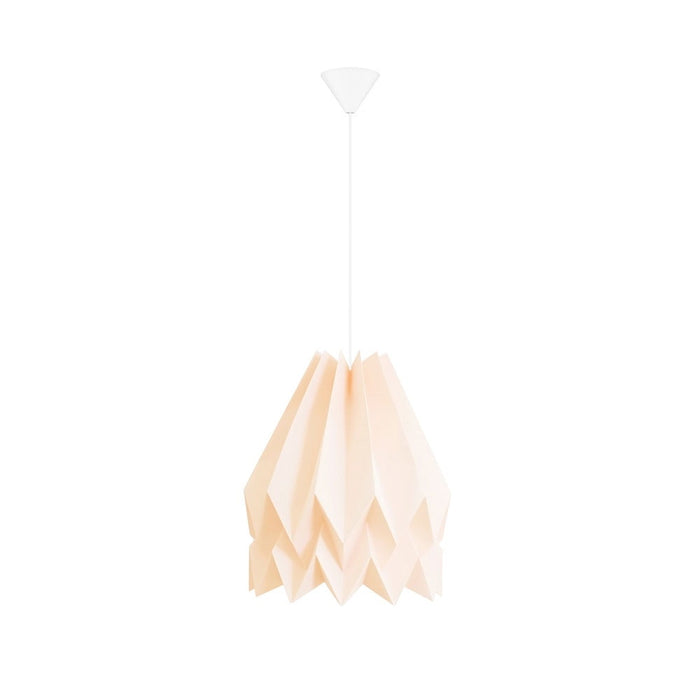 Orikomi Origami Hanglamp - Pastel Roze - Koordset wit