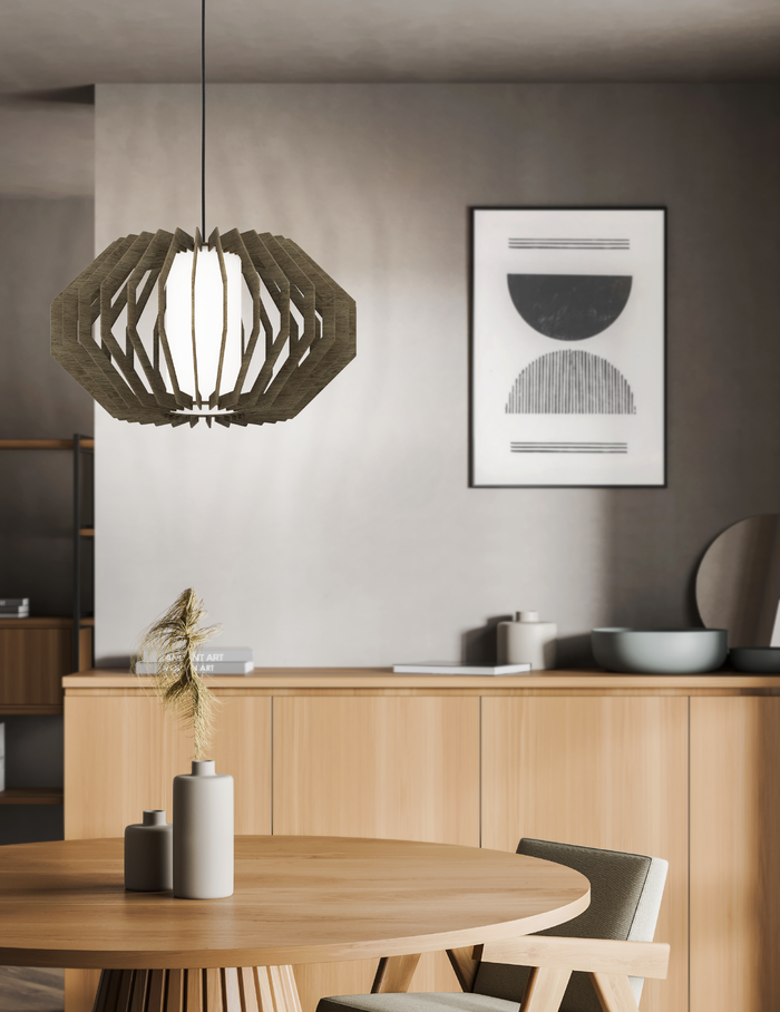 EGLO Rusticaria Hanglamp - E27 - Ø 45 cm - Zwart|Bruin|Wit