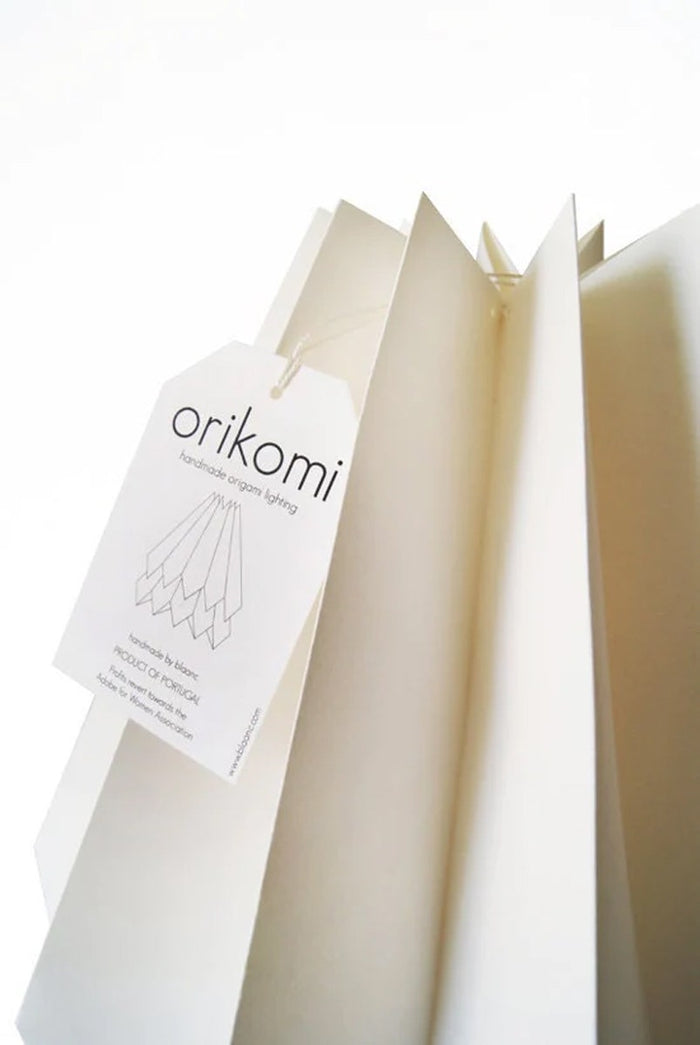 Orikomi Origami Hanglamp - Duo - Wit & Lichtgeel - Koordset wit