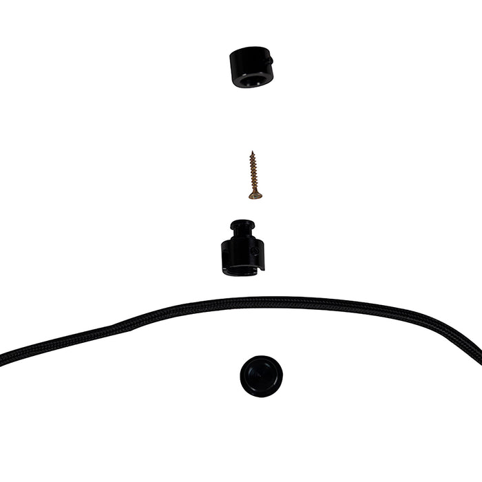 QAZQA LED Hanglamp cava luxe - Zwart - Modern - H 176cm