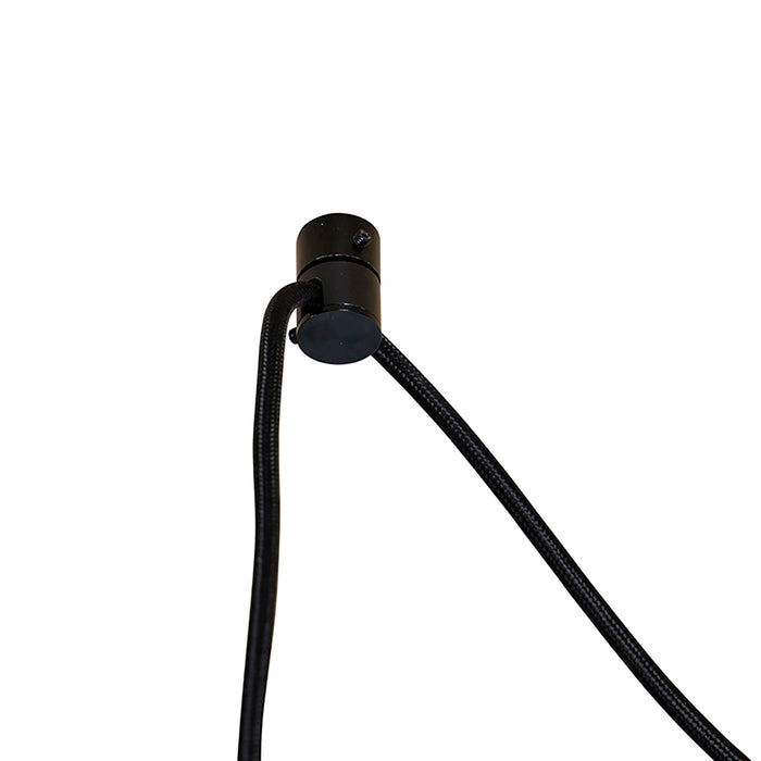 QAZQA LED Hanglamp cava luxe - Zwart - Modern - H 176cm