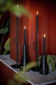 Furnilux - Kandelaar 'Wick small'- kleur Zwart -16 x 16 x 50 cm