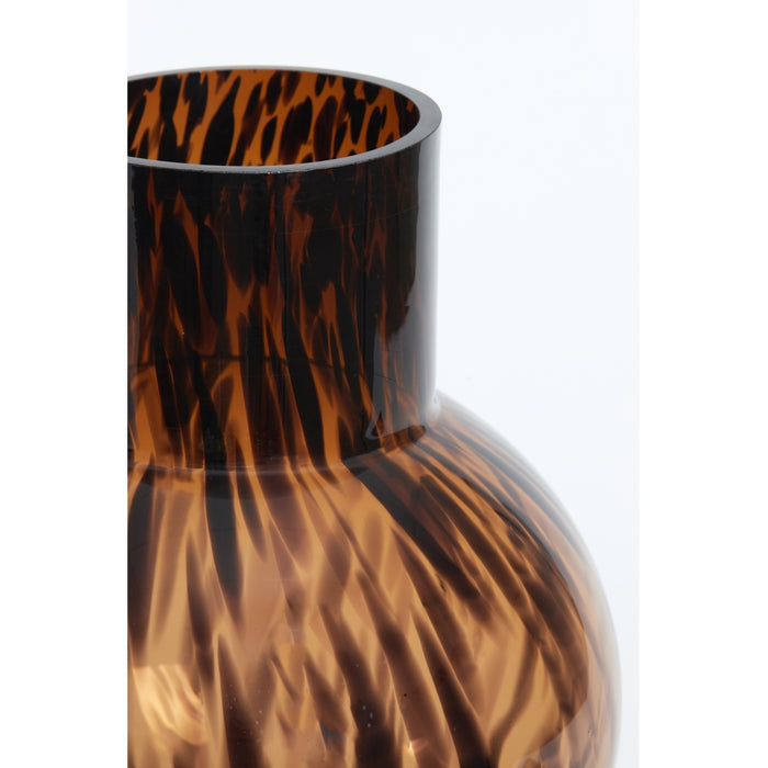 Light & Living Vaas Narra S - Bruin - Glas - 18x22x18cm (BxHxD)