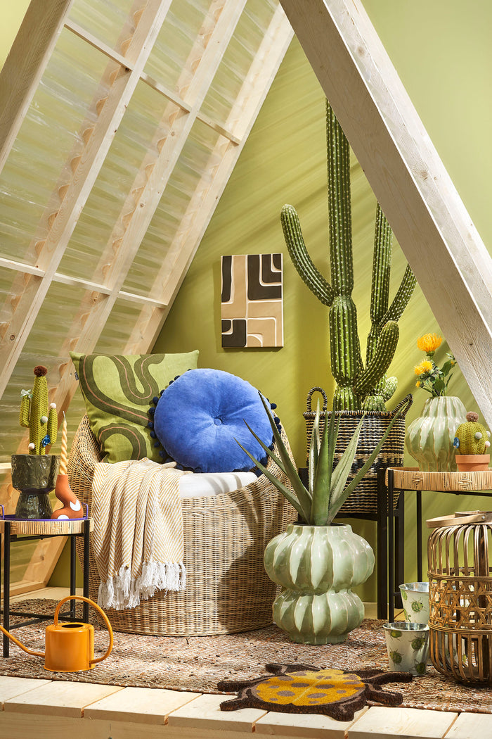 Mica Decorations Altea Vaas - H35 x Ø33 cm - Keramiek - Lichtgroen