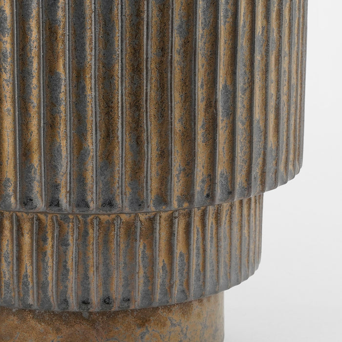 Mica Decorations Dado Vaas - H28 x Ø19 cm - Keramiek - Brons