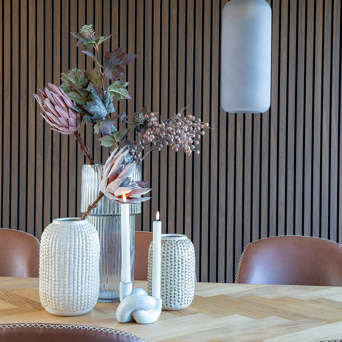 Artichok Linde vaas keramiek beige - Ø13 x 20 cm