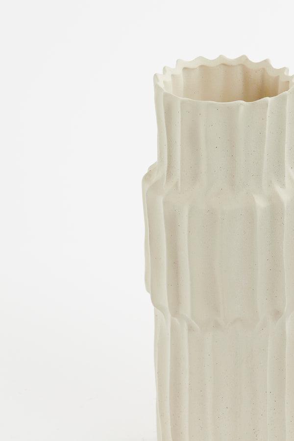 Light & Living - Vaas LONGA - Ø14.5x36cm - Wit