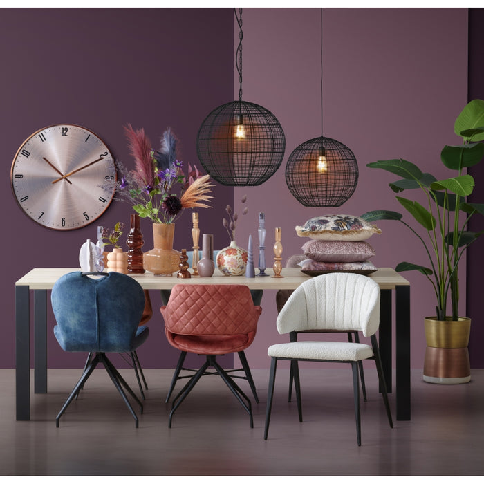 Light & Living Vaas Akosi M - Paars - Keramiek - 13x18x13cm (BxHxD)