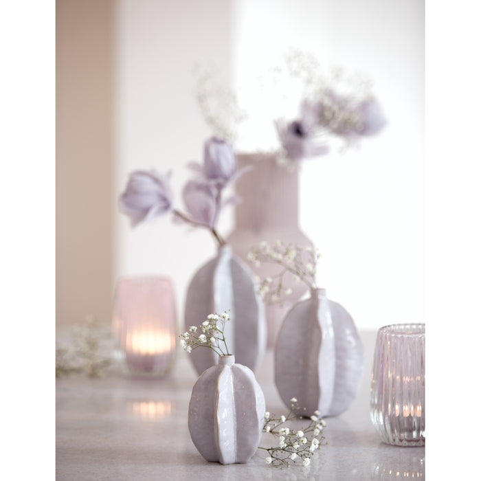 Light & Living Vaas Akosi M - Paars - Keramiek - 13x18x13cm (BxHxD)