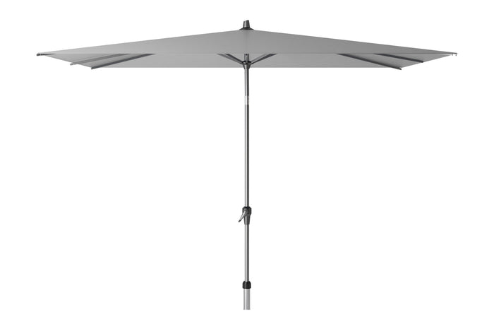 Platinum Riva stokparasol 3x2 - Light Grey met voet en hoes
