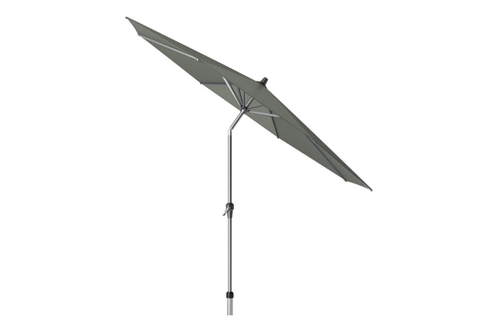 Platinum Riva stokparasol 3 m. rond - Olive met voet en hoes
