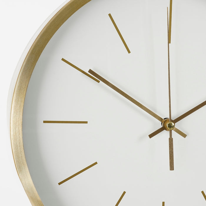 Mica Decorations Bonn Wandklok - Ø25 cm - Wit