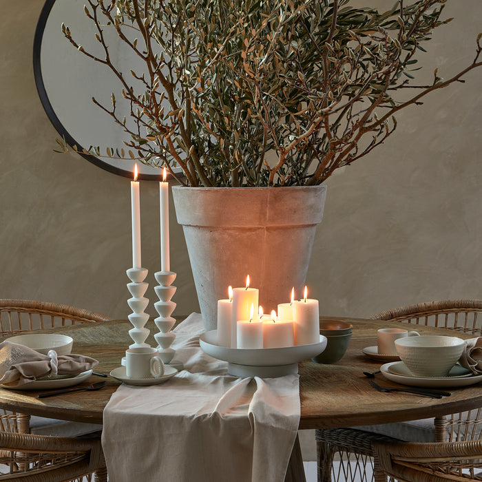 Riviera Maison fruitschaal rond, decoratieschaal mat - Marseille - Wit