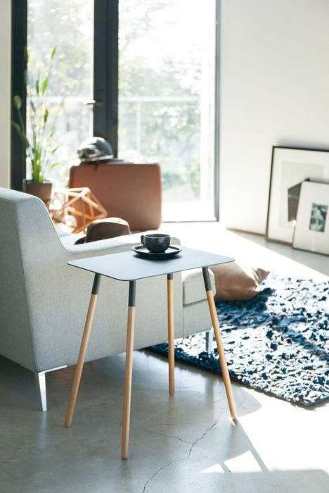 Yamazaki Bijzettafel Vierkant - Plain - Zwart