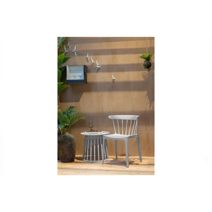 WOOOD bijzettafel binnen|buiten Boy - Kunststof - Mist - Set van 2