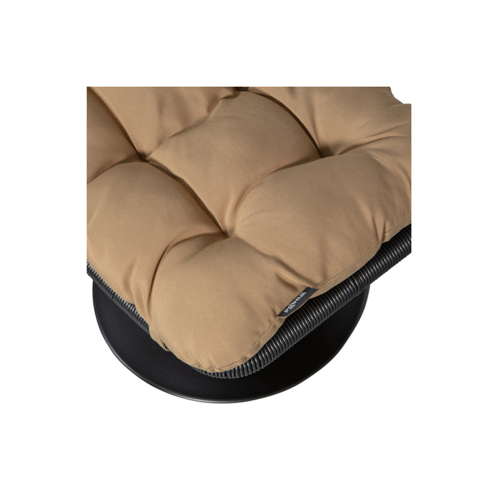 WOOOD Tuinhocker Vive - Rattan - Licht Bruin|Zwart - 37x63x46