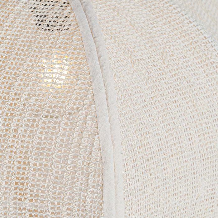 QAZQA Oosterse hanglamp naturel stof 48 cm - Rob