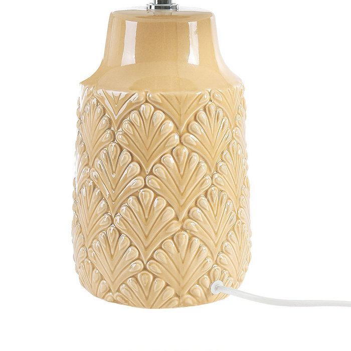 Beliani - BALAO - Tafellamp - Geel - Keramiek