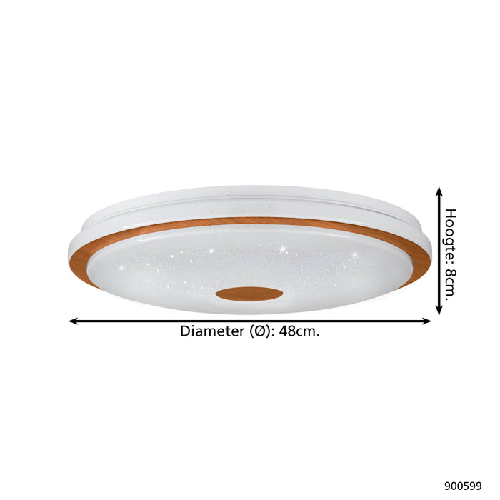 EGLO Lanciano 1 Plafondlamp - LED - Ø 48 cm - Wit