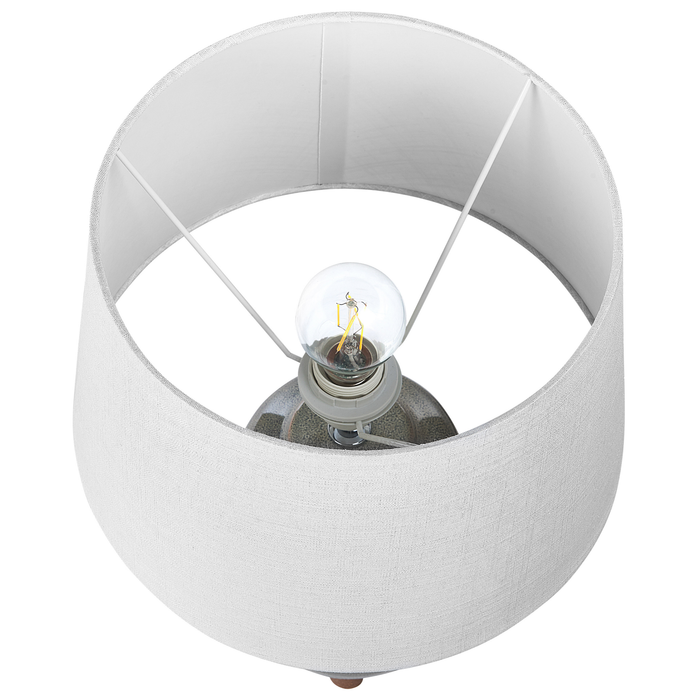 Beliani - FAJARDO - Tafellamp - Grijs - Keramiek