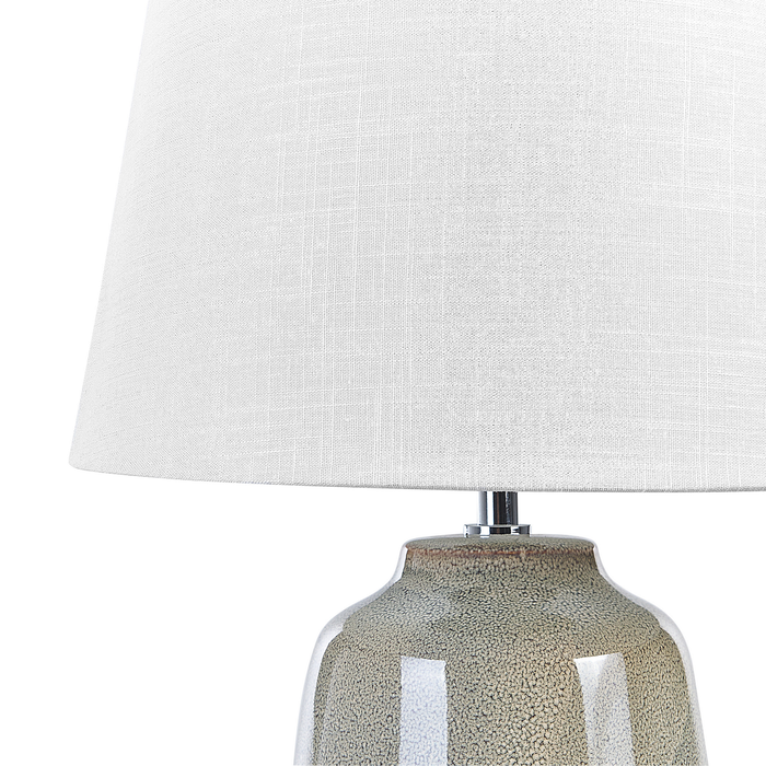 Beliani - FAJARDO - Tafellamp - Grijs - Keramiek