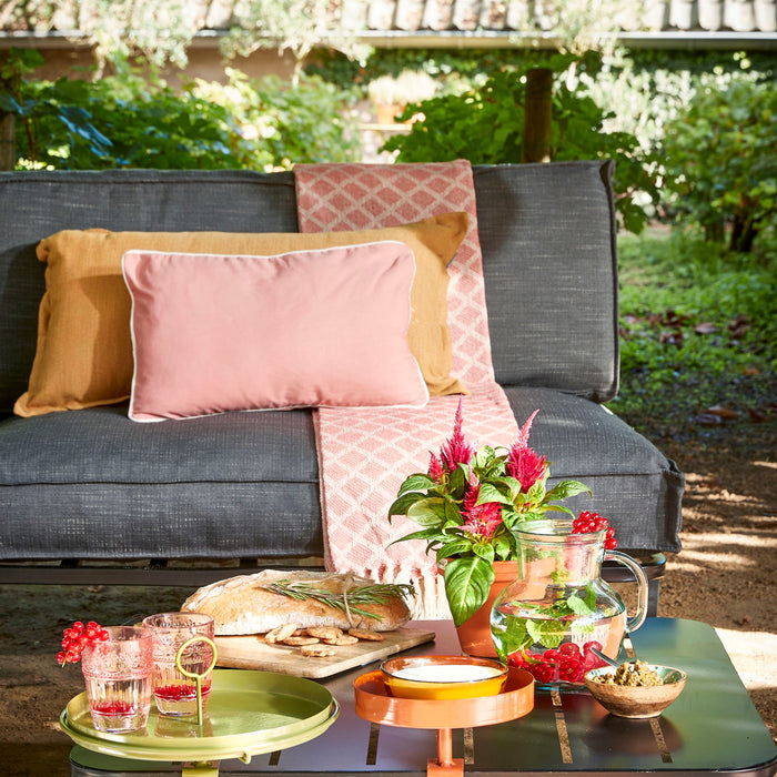 Mica Decorations Aston Dienblad - H30 x Ø30,5 cm - Donkergroen