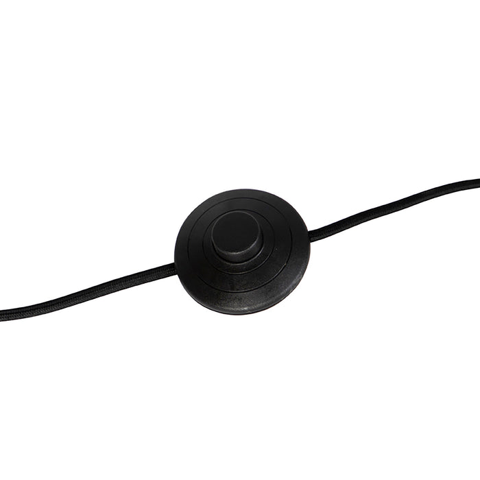 QAZQA Vloerlamp messing met boucle kap wit 50 cm - Simplo