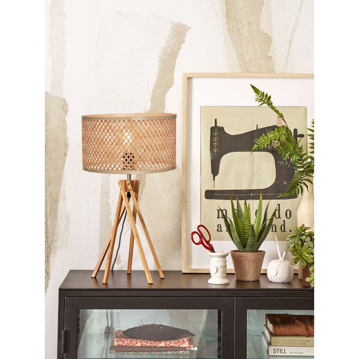 GOOD&MOJO Tafellamp Java - Bamboe - Ø32x56cm