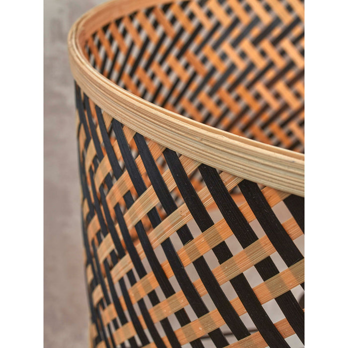 GOOD&MOJO Tafellamp Java - Bamboe|Zwart - Ø32x56cm