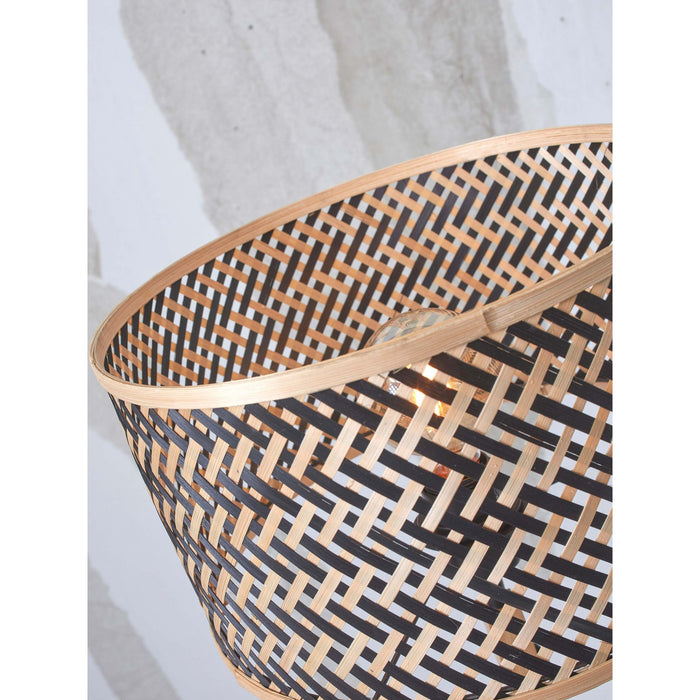 GOOD&MOJO Tafellamp Java - Bamboe|Zwart - Ø32x56cm