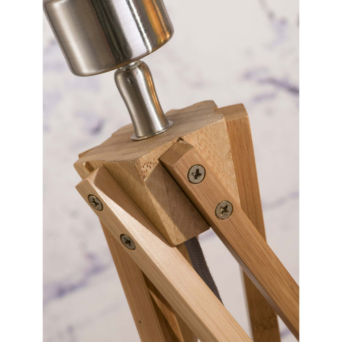 GOOD&MOJO Tafellamp Java - Bamboe|Zwart - Ø32x56cm