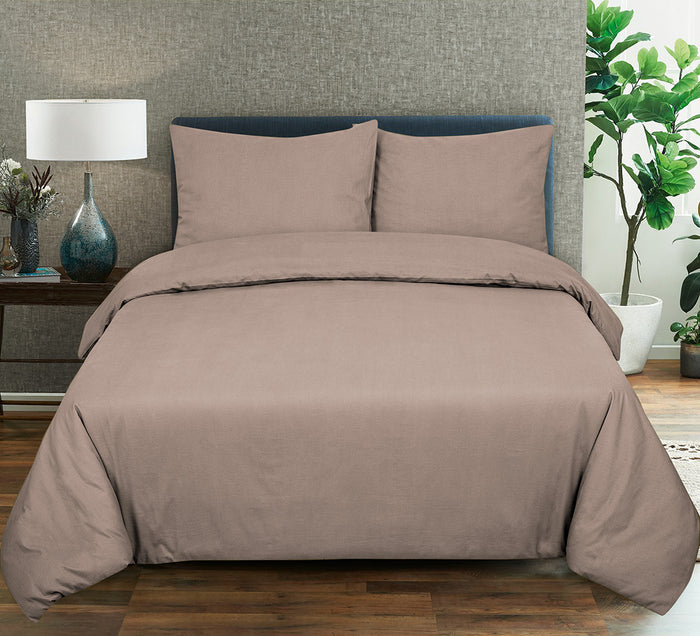 Seashell Dekbedovertrek Uni - 240x200|220cm - beige